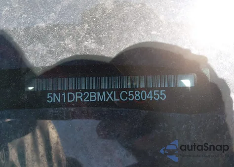 2020 Nissan Pathfinder Sv 4Wd из США, поврежденный, VIN 5N1DR2BMXLC580455